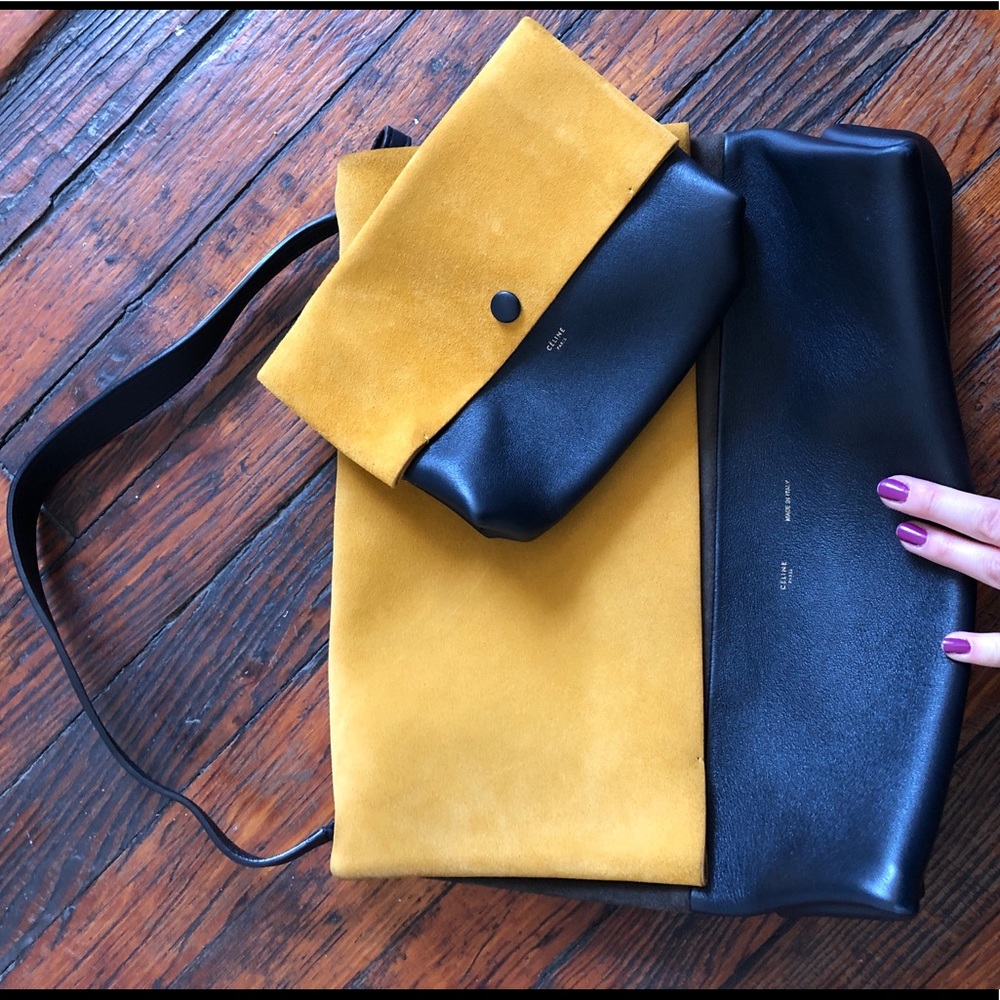 Celine shoulder bag with mini cosmetic bag
